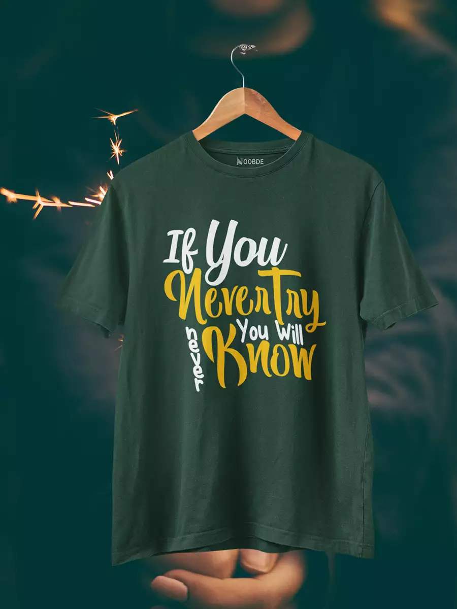 green motivational T-Shirt for Men